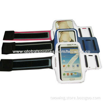 Armband for phone, neoprene fabric with clear PVC, used for any kinds of phone when doing sports